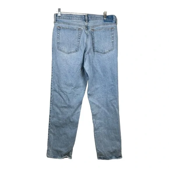 Abercrombie & Fitch The Straight Mid Rise Women Jeans  size 30/10 Blue/ preloved - Picture 3 of 10